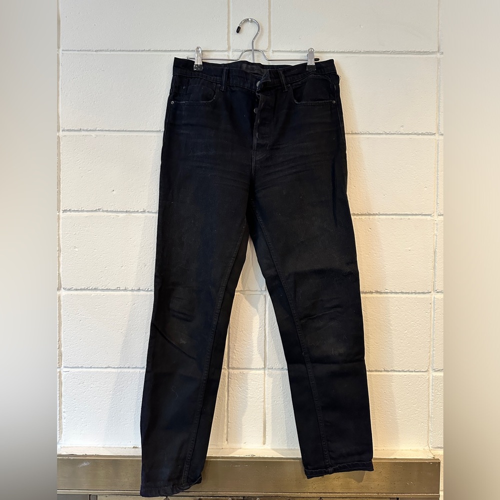Black Alexander Wang Straight Leg Jeans
